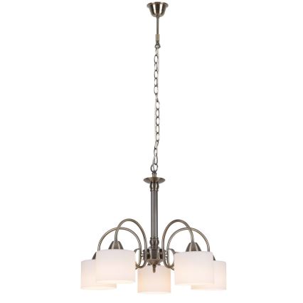 Rabalux 7276 - Hanglamp EDITH 5xE27/60W/230V brons