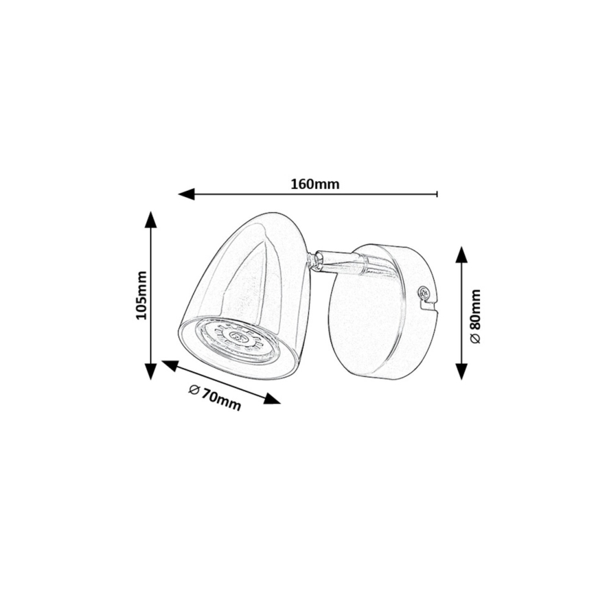 Rabalux - Wandspot 1xGU10/5W/230V wit