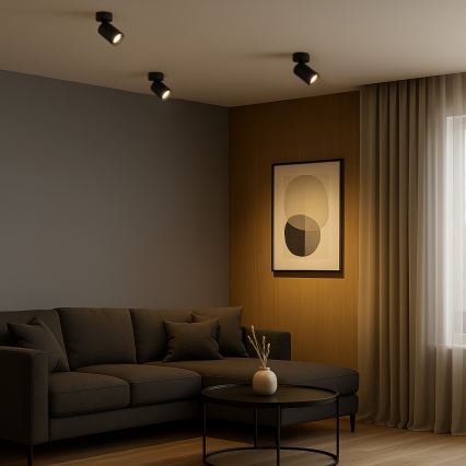 Rabalux - Richtbare spot 1xGU10/7W/230V zwart