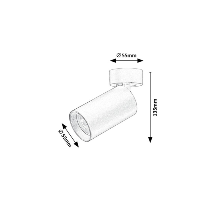 Rabalux - Richtbare spot 1xGU10/7W/230V zwart