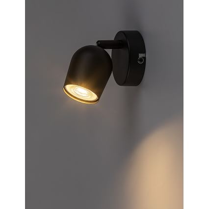 Rabalux - Wandspot 1x GU10/15W/230V zwart