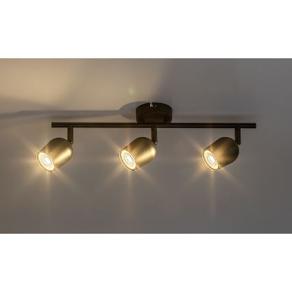 Rabalux - Plafondspot 3x GU10/15W/230V zwart