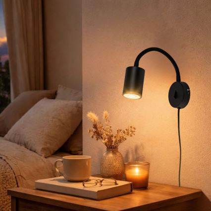 Rabalux - Wandspot 1xGU10/15W/230V zwart