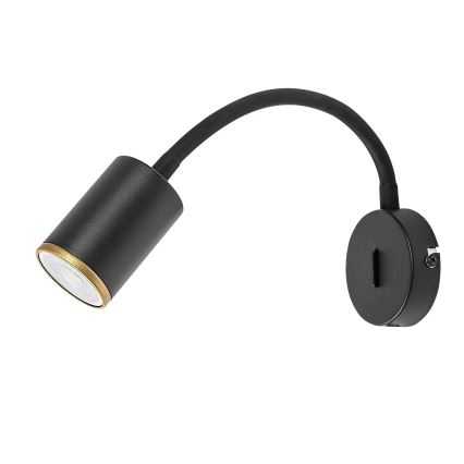 Rabalux - Wandspot 1xGU10/15W/230V zwart
