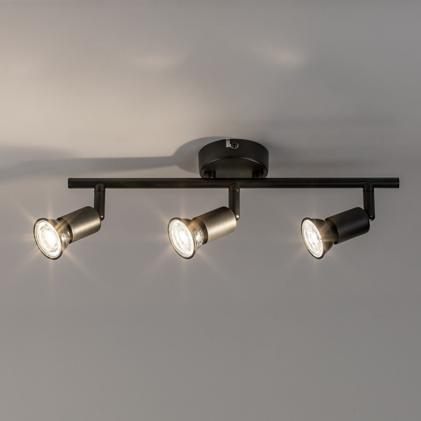 Rabalux - Spotlamp 3xGU10/25W/230V zwart
