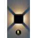 Rabalux - LED Wand Lamp voor Buiten LED/6W/230V IP54 zwart