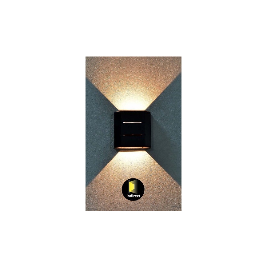 Rabalux - LED Wand Lamp voor Buiten LED/6W/230V IP54 zwart