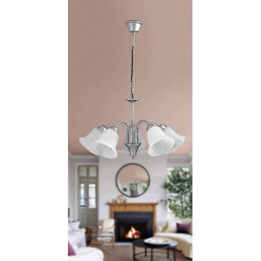 Rabalux - Hanglamp aan ketting 5xE14/40W/230V