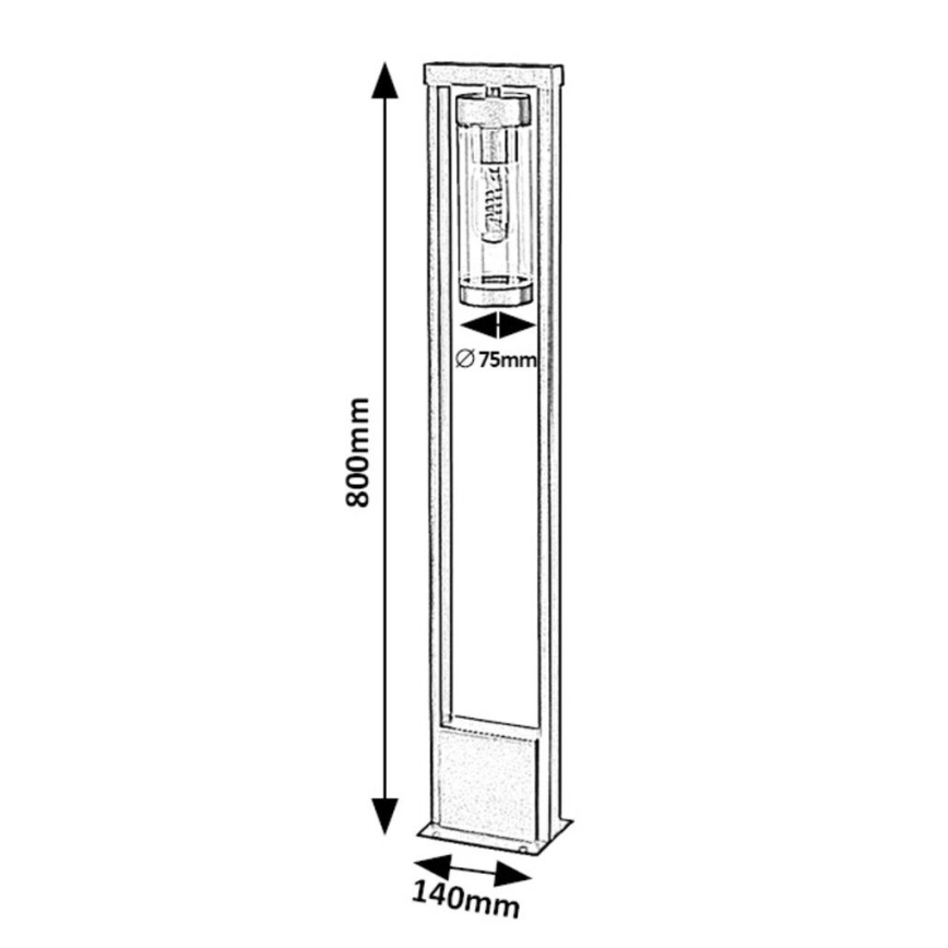 Rabalux - Buitenlamp 1xE27/12W/230V IP44