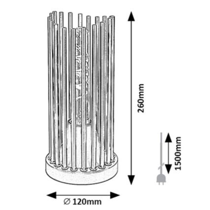 Rabalux - Tafellamp 1xE27/40W/230V