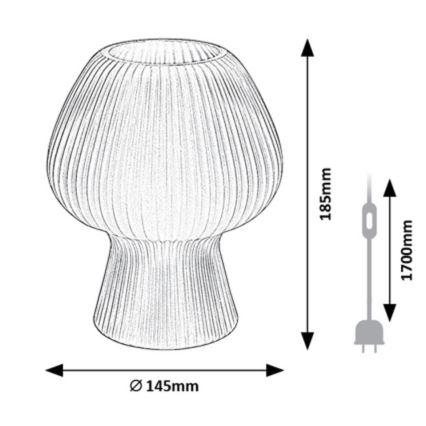 Rabalux - Tafellamp 1xE14/60W/230V wit