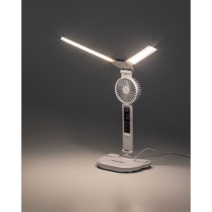 Rabalux - Dimbare LED-tafellamp met ventilator en display LED/7W/5V 3000/4000/6500K