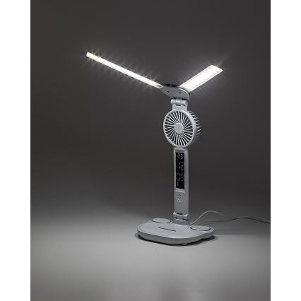 Rabalux - Dimbare LED-tafellamp met ventilator en display LED/7W/5V 3000/4000/6500K
