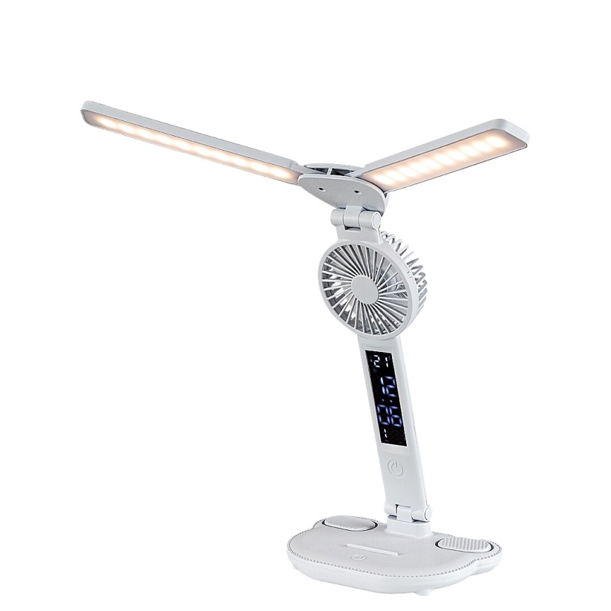 Rabalux - Dimbare LED-tafellamp met ventilator en display LED/7W/5V 3000/4000/6500K