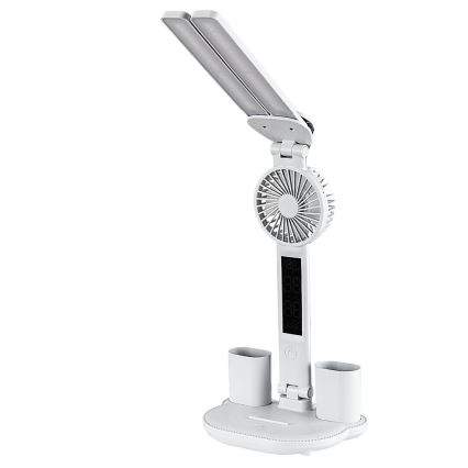 Rabalux - Dimbare LED-tafellamp met ventilator en display LED/7W/5V 3000/4000/6500K