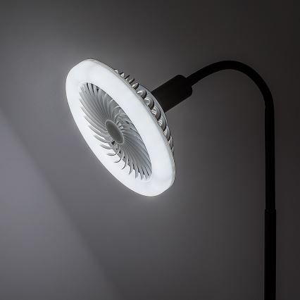 Rabalux - LED dimbare vloerlamp met ventilator 1xE27/16W/230V 3000-6500K + afstandsbediening