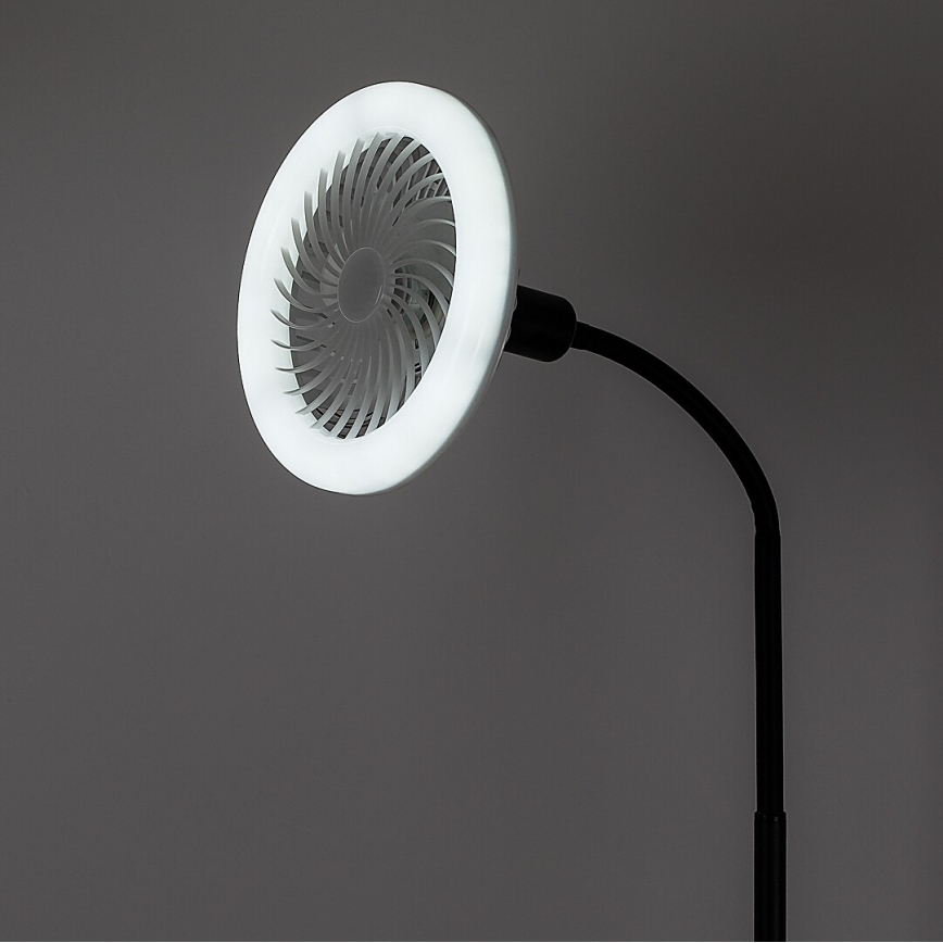 Rabalux - LED dimbare vloerlamp met ventilator 1xE27/16W/230V 3000-6500K + afstandsbediening