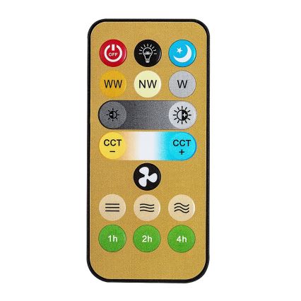 Rabalux - LED dimbare vloerlamp met ventilator 1xE27/16W/230V 3000-6500K + afstandsbediening