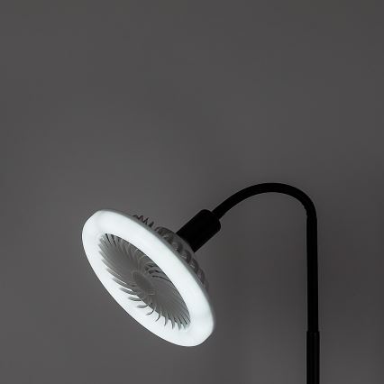 Rabalux - Dimbare LED-vloerlamp met ventilator Ø 30 cm 1xE27/16W/230V 3000-6500K + afstandsbediening