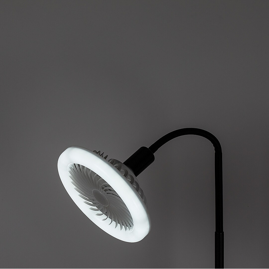 Rabalux - Dimbare LED-vloerlamp met ventilator Ø 30 cm 1xE27/16W/230V 3000-6500K + afstandsbediening