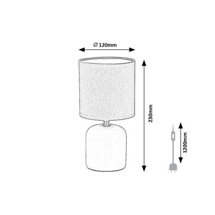 Rabalux - Tafellamp 1xE14/40W/230V wit