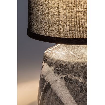 Rabalux - Tafellamp 1xE14/40W/230V zwart/marmerdecor