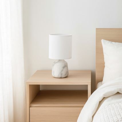 Rabalux - Tafellamp 1xE14/40W/230V wit/marmerdecor