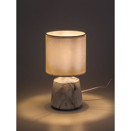 Rabalux - Tafellamp 1xE14/40W/230V wit/marmerdecor