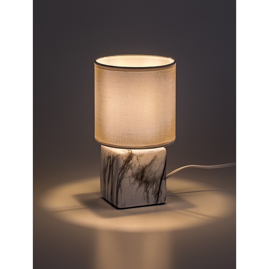 Rabalux - Tafellamp 1xE14/40W/230V wit/marmerdecor