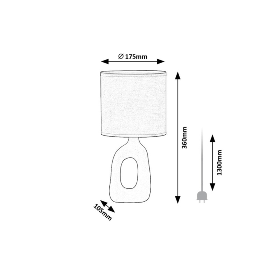 Rabalux - Tafellamp 1xE14/40W/230V blauw