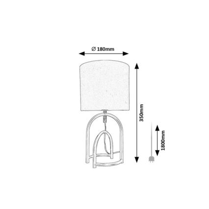 Rabalux - Tafellamp 1xE14/25W/230V