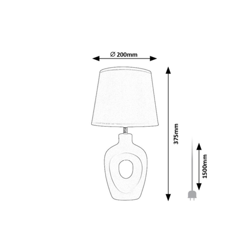 Rabalux - Tafellamp 1xE14/25W/230V beige