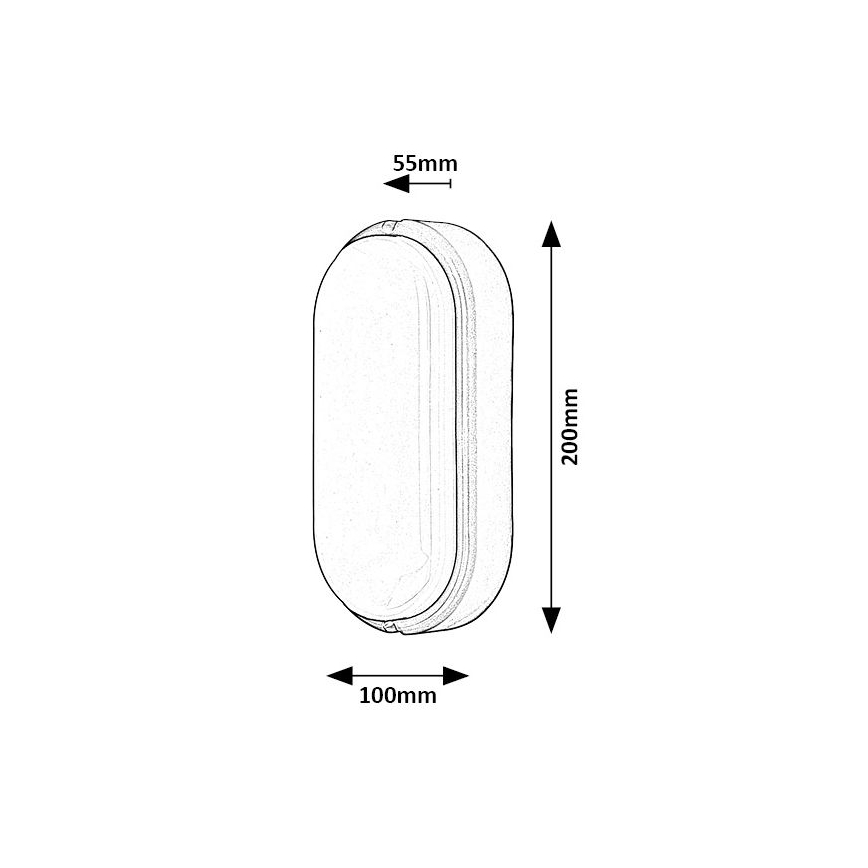 Rabalux - LED Buitenplafondlamp LED/15W/230V IP54 wit