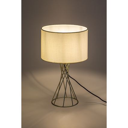 Rabalux - Tafellamp 1xE27/40W/230V goud/wit