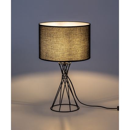 Rabalux - Tafellamp 1xE27/40W/230V zwart