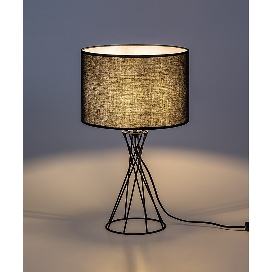 Rabalux - Tafellamp 1xE27/40W/230V zwart