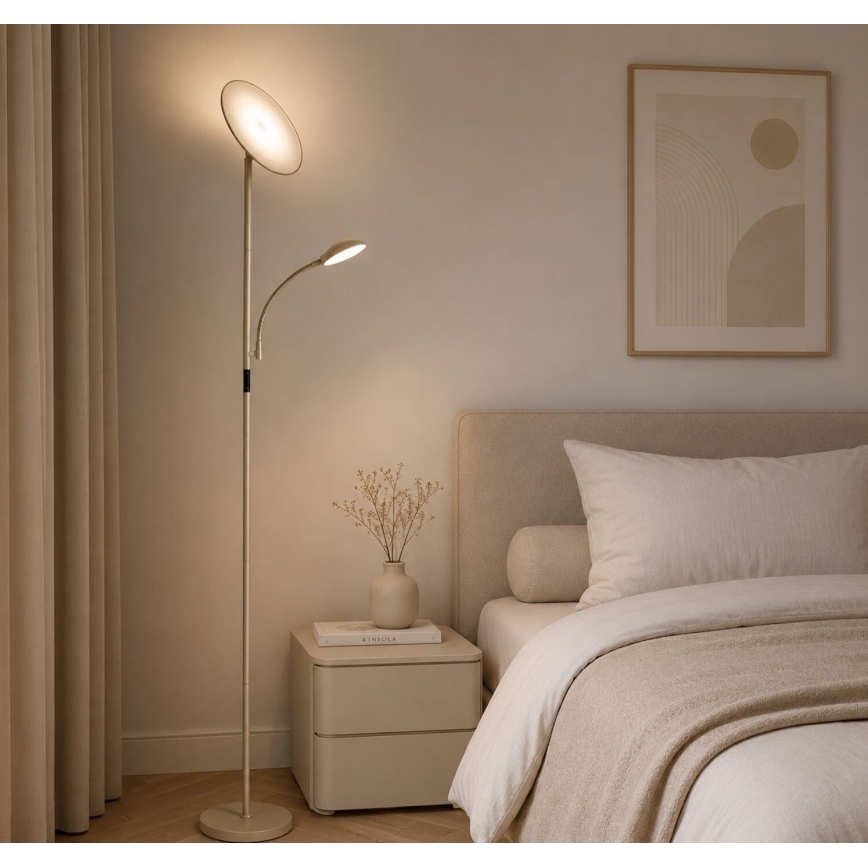Rabalux - LED dimbare vloerlamp LED/23W/230V 3000/4200/6500 beige
