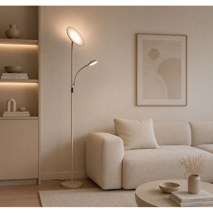 Rabalux - LED dimbare vloerlamp LED/23W/230V 3000/4200/6500 beige