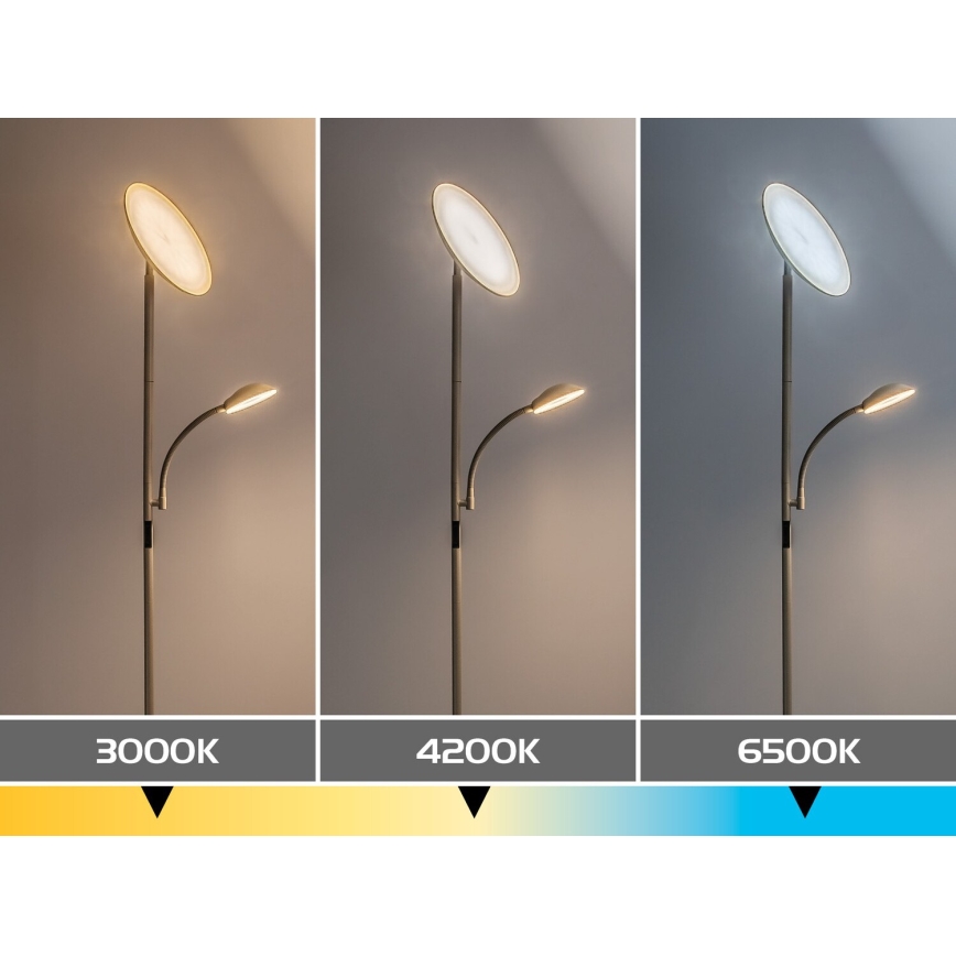Rabalux - LED dimbare vloerlamp LED/23W/230V 3000/4200/6500 beige