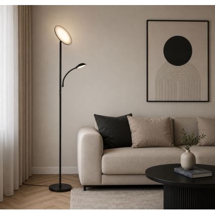 Rabalux - LED Dimbare vloerlamp LED/23W/230V 3000/4200/6500 zwart