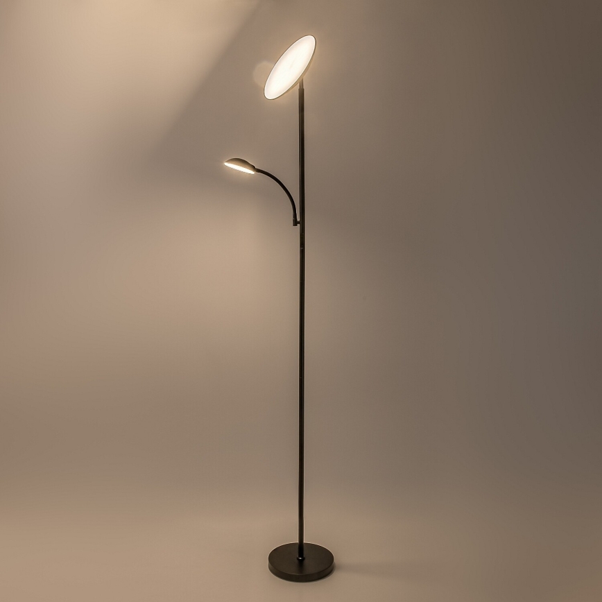 Rabalux - LED Dimbare vloerlamp LED/23W/230V 3000/4200/6500 zwart