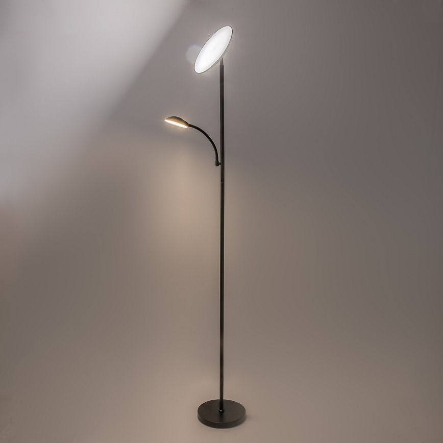 Rabalux - LED Dimbare vloerlamp LED/23W/230V 3000/4200/6500 zwart