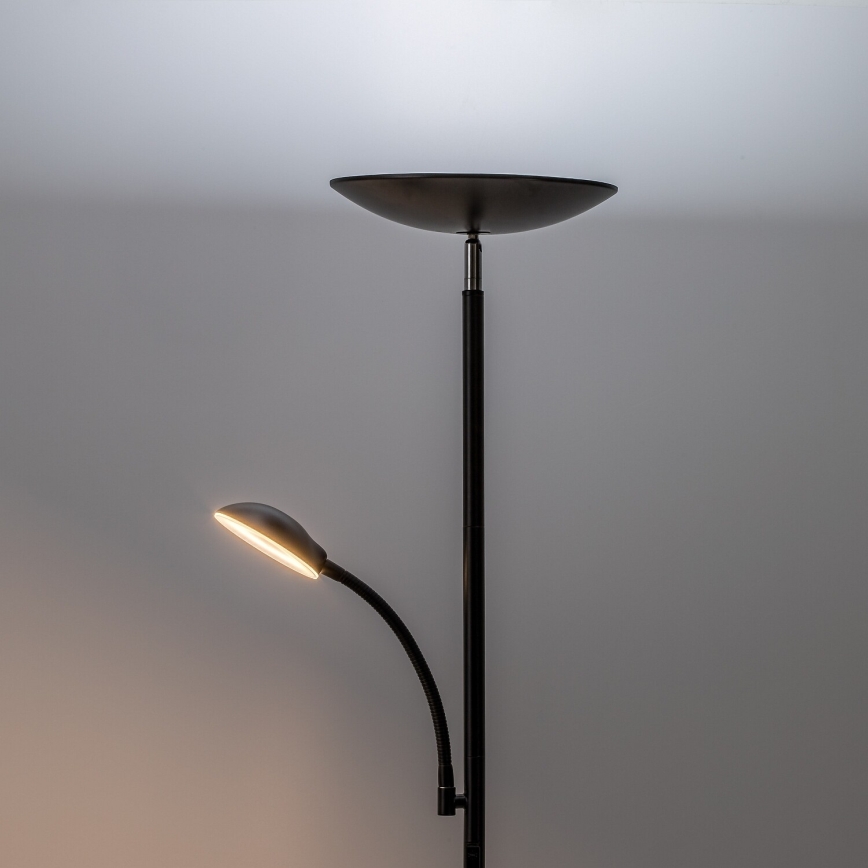Rabalux - LED Dimbare vloerlamp LED/23W/230V 3000/4200/6500 zwart