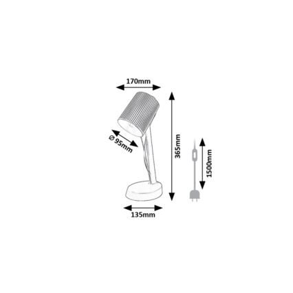 Rabalux - Tafellamp 1xE14/11W/230V beige