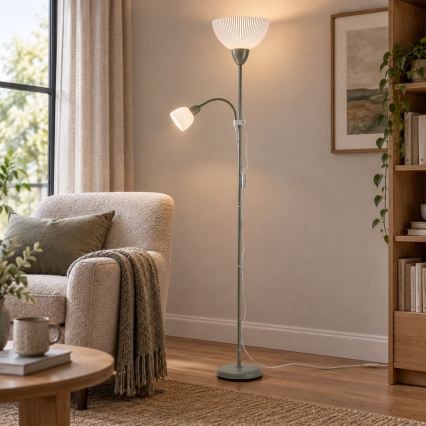 Rabalux - Vloerlamp 1xE27/60W/230V + 1xE14/25W groen