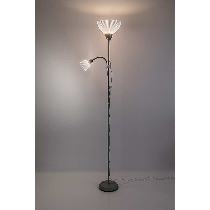 Rabalux - Vloerlamp 1xE27/60W/230V + 1xE14/25W groen