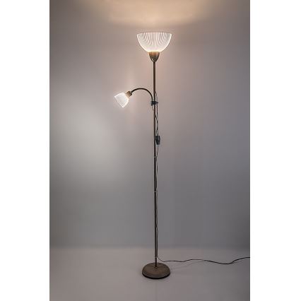 Rabalux - Vloerlamp 1xE27/60W/230V + 1xE14/25W beige