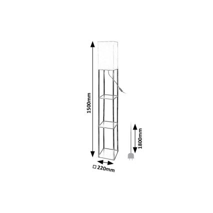 Rabalux - Staande Lamp met shelves 1xE27/40W/230V