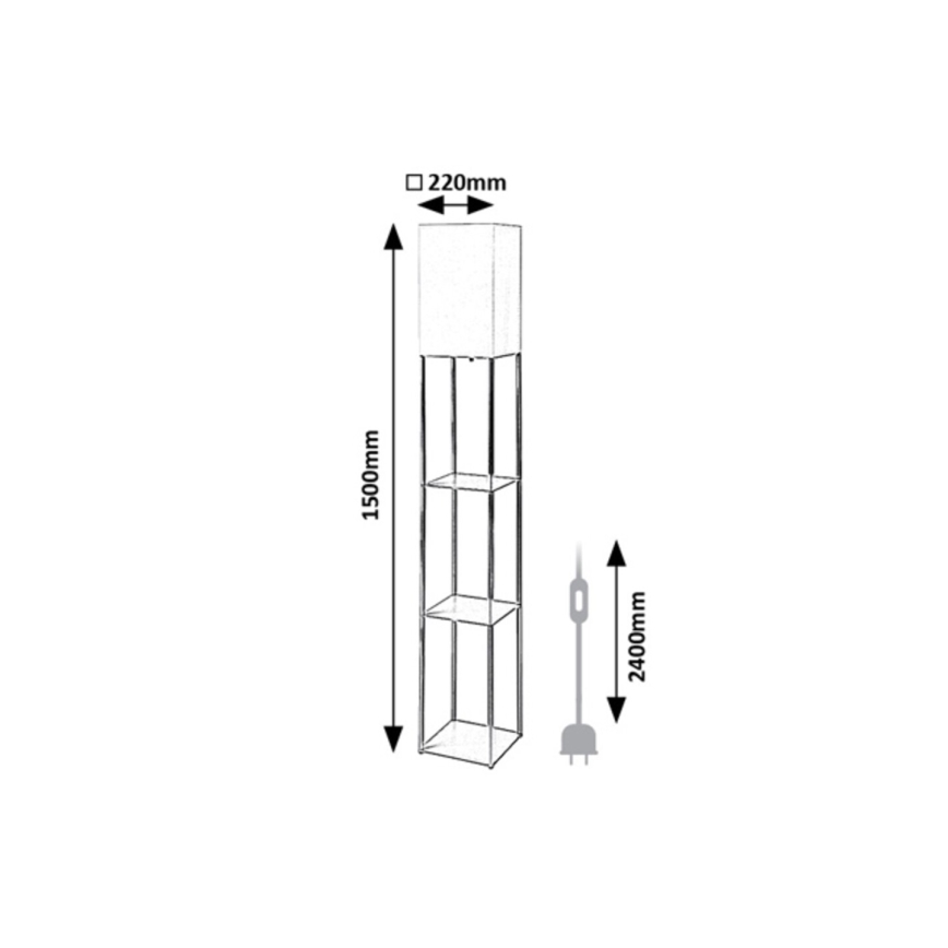 Rabalux - Vloerlamp 1xE27/40W/230V beige