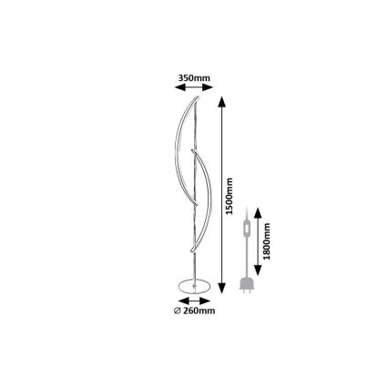Rabalux - Staande LED Lamp LED/30W/230V